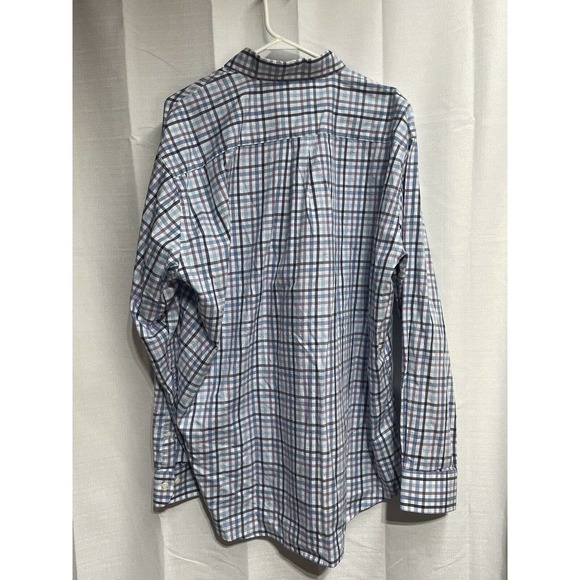 Peter Millar Shirt Button Down Men’s 2XL Gingham Check Long Sleeve - Picture 4 of 5